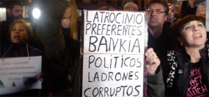 Protesta contro la corruzione del PP